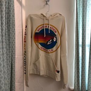 Aviator Nation Cream Venice Hoodie